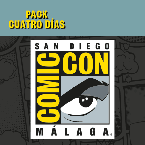 Entrada Comic-Con Adulto (16 años o más) Div. funcional + Tres Entradas Menor de 0 a 3 años (incl.) Pack 4 días