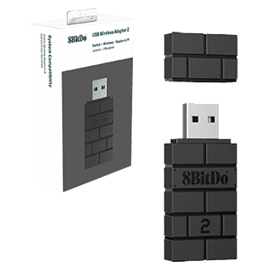 8BitDo USB Wireless Adapter 2 Negro - Adaptador Wireless