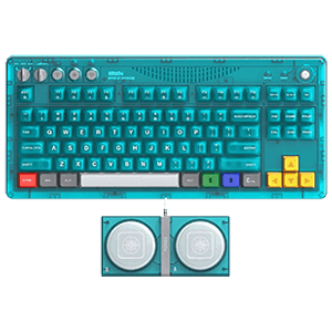 8BitDo Mechanical Keyboard Clear Blue US Layout - Teclado