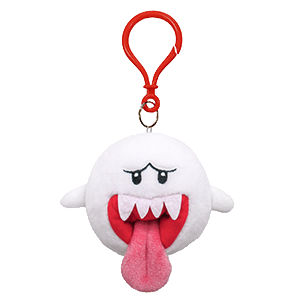 Colgante 3D de peluche Boo para bolsos y mochilas