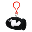 Colgante 3D de peluche Bullet Bill para bolsos y mochilas
