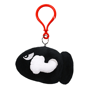 Colgante 3D de peluche Bullet Bill para bolsos y mochilas