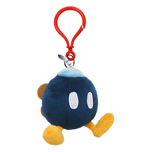Colgante 3D de peluche Bob-Omb para bolsos y mochilas