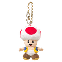 Colgante 3D de peluche Toad para bolsos y mochilas