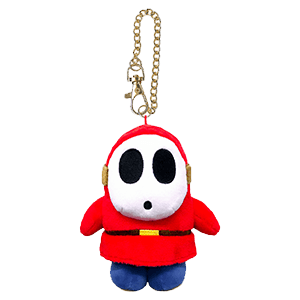 Colgante 3D de peluche Shy Guy para bolsos y mochilas