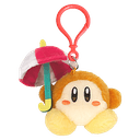 Colgante 3D de peluche Parasol Waddle Dee para bolsos y mochilas