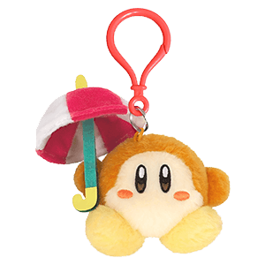 Colgante 3D de peluche Parasol Waddle Dee para bolsos y mochilas