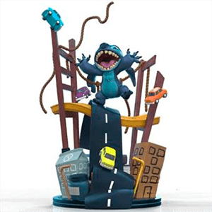 Figura Qfig Max: Lilo y Stitch San Francisco (REACONDICIONADO)