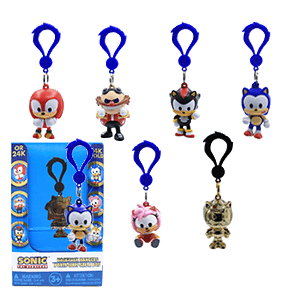 Colgante 3D Sonic series 6 para mochilas y bolsos (surtido)