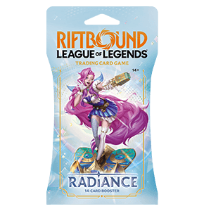 Sobre de cartas League of Legends Riftbound: Radiance - Sleeved Booster (ingles)