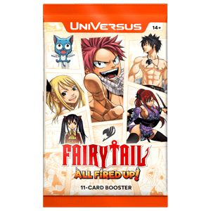 Sobre de  cartas Fairy Tail All Fired Up! Hanging Booster (ingles)