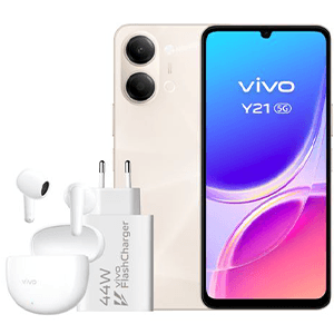 VIVO Bundle Y21 5G 4/128Gb Oro + Auriculares Vivo + Cargador 44W