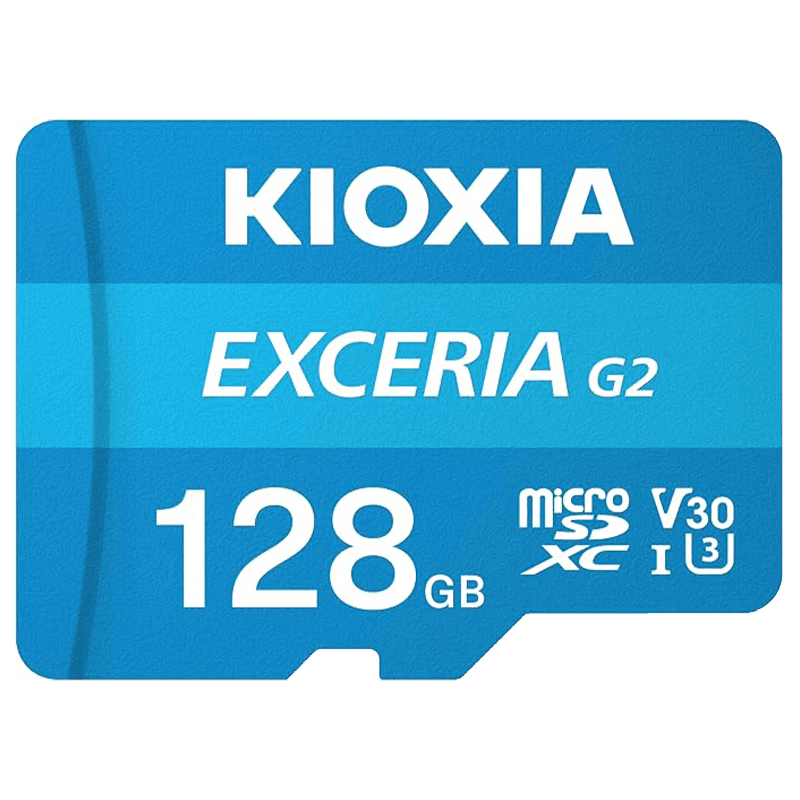 Kioxia MicroSD Exceria G2 128GB Clase 10, 160 MB/s Tarjeta Memoria