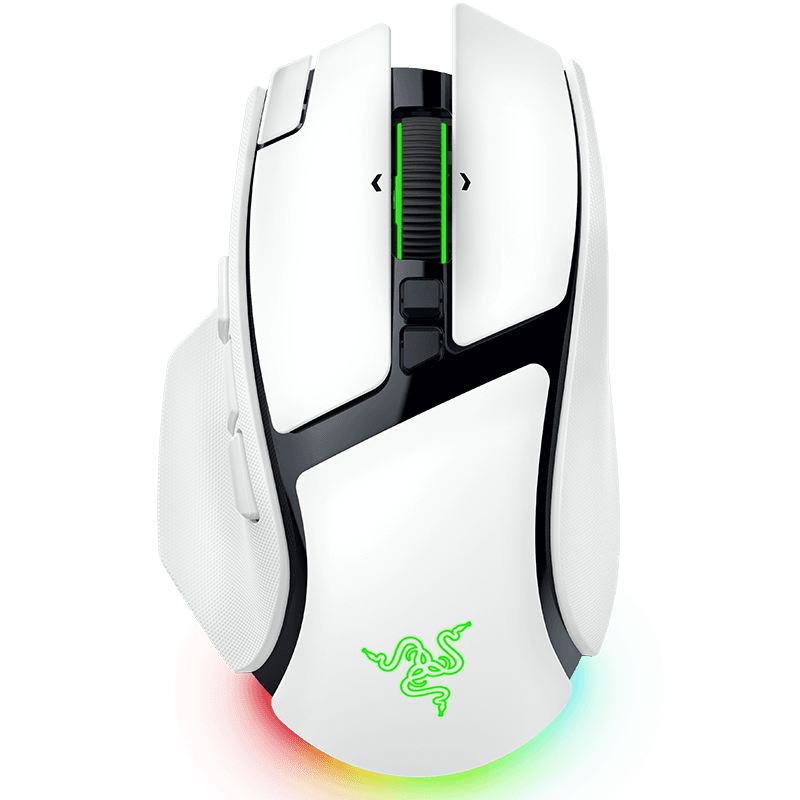 Razer Basilisk V4 Pro Wireless RGB - 5K DPI - Blanco - Raton Gaming