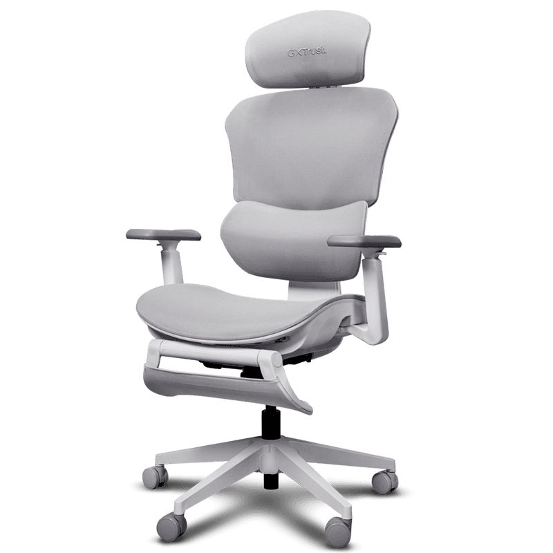 Trust GXT725W Rivara Mesh Blanco - Silla Gaming