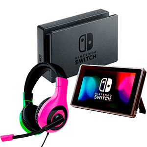 Nintendo Switch Seminueva + Auriculares Reacondicionados