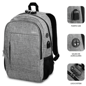 Subblim Urban Lock Backpack 16" Gris - Mochila