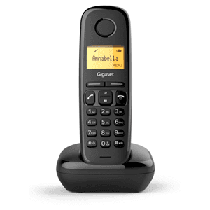 Gigaset A170 Trio Teléfono DECT/analógico Negro Identificador de llamadas