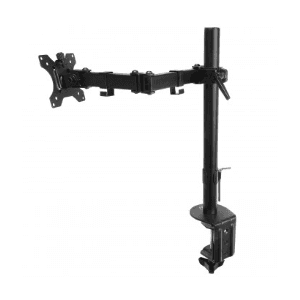 Ewent EW1510 Brazo para monitor hasta 27" 3 puntos de giro Soporte Negro