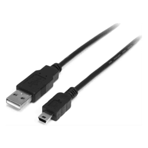 StarTech.com Cable USB de 1m para Cámara - 1x USB A Macho - 1x Mini USB B Macho - Adaptador Negro