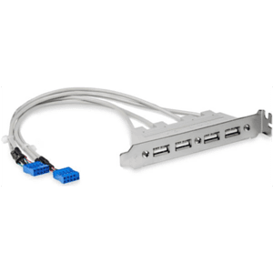 StarTech.com Cabezal Bracket 4 puertos USB 2.0 2x IDC10 - Tarjeta USB