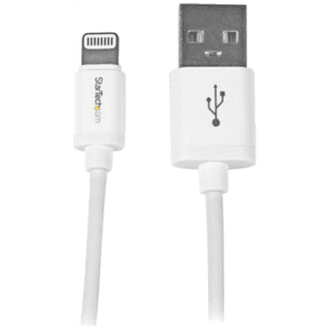 StarTech.com Cable 1m Lightning 8 Pin a USB A 2.0 para Apple iPod iPhone 5 iPad - Blanco