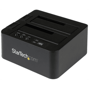 StarTech.com Duplicador Clonador Autónomo de Discos Duros o SSD SATA - Copiador de 2 Bahías - Base de Acoplamiento USB 3.1 (10Gb