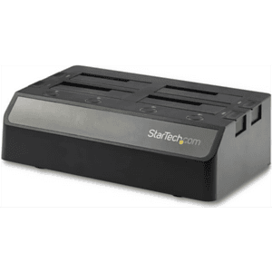 StarTech.com Base de Acoplamiento USB de 4 Bahías SATA - USB de 10gbps - Docking Station USB de Discos Duros o SSD SATA III de 2