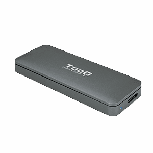 TooQ TQE-2281G caja para disco duro externo M.2 Caja externa para unidad de estado sólido (SSD) Gris