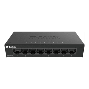 D-Link DGS-108GL No administrado Gigabit Ethernet (10/100/1000) Negro - Switch Hub
