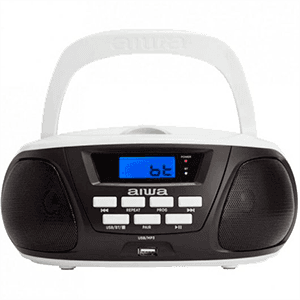 Aiwa Boombox BBTU-300BW - Bluetooth CD USB MP3 - Radio CD