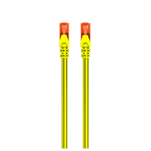 Ewent IM1011Amarillo 1m Cat6 U/UTP - Cable Red