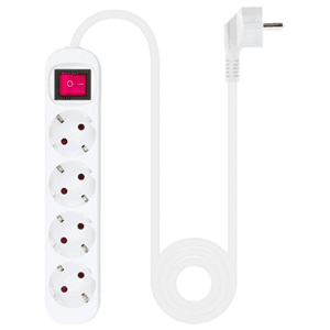 Nanocable 4 tomas - 1.4m Blanco - Regleta