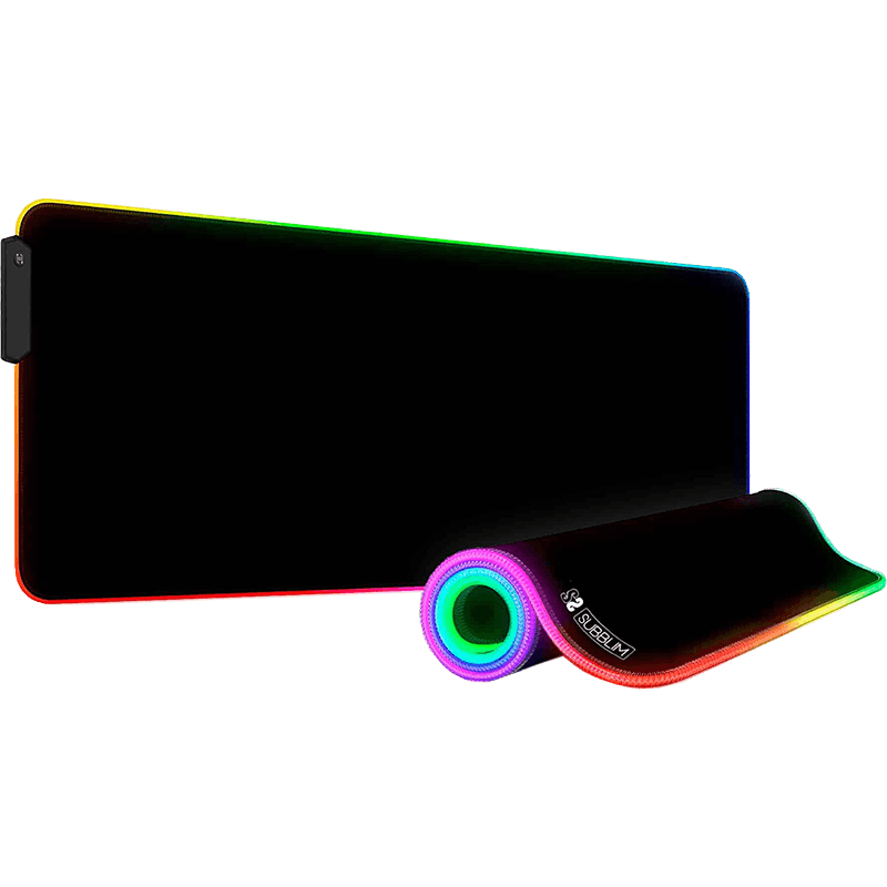 Subblim RGB Negra Extended - Alfombrilla Gaming