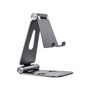 Aisens XL Ajustable - 2 Pivotes - Movil / Tablet Gris - Soporte