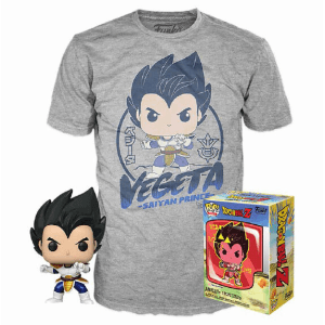 Set figura POP & Tee Dragon Ball Z Vegeta Talla S