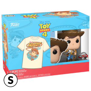 Set Figura POP y Camiseta: Toy Story 4 Sheriff Woody S