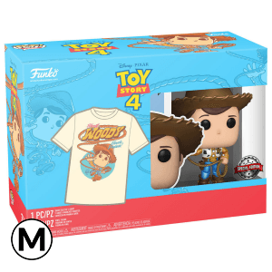 Set Figura POP y Camiseta: Toy Story 4 Sheriff Woody M