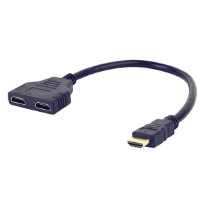 Gembird DSP-2PH4-04 HDMI tipo A (Estándar) 2 x HDMI Type A (Standard) Negro - Cable
