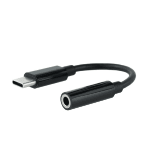 Nanocable Audio USBC M a Jack 3.5H 11 cm Negro - Cable