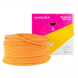 Nanocable Cable de Red CAT.7 LSZH SFTP PIMF AWG23, Naranja, 100 m