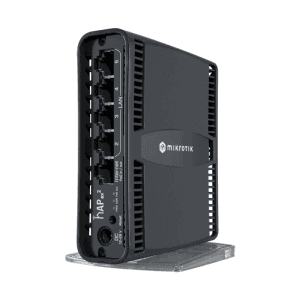 Mikrotik hAP ax2 router inalámbrico Gigabit Ethernet Doble banda (2,4 GHz / 5 GHz) Negro