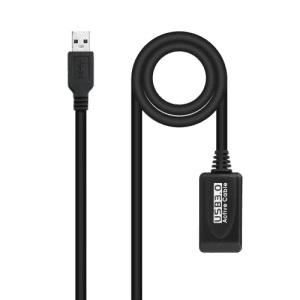 Nanocable Cable USB 3.0 prolongador con amplificador, tipo A/M-A/H, 5m