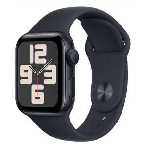 Apple Watch SE OLED 40 mm Digital 324 x 394 Pixeles Pantalla táctil Negro Wifi GPS (satélite)