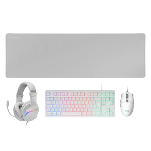 Mars Gaming MCP-RGB3, Pack Gaming Teclado Fixed RGB + Ratón Gaming RGB Flow 3200 DPI + Auriculares Over-Ear RGB + Alfombrilla XX