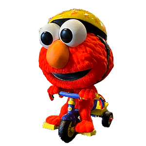 Figura POP Rider Barrio Sesamo Elmo on Trike