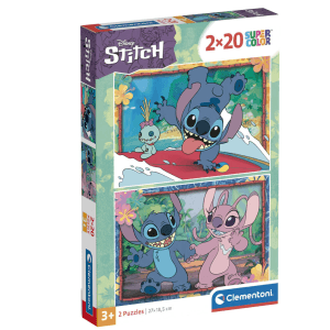 Clementoni Supercolor Disney Stitch Puzzle rompecabezas 20 pieza(s) Dibujos