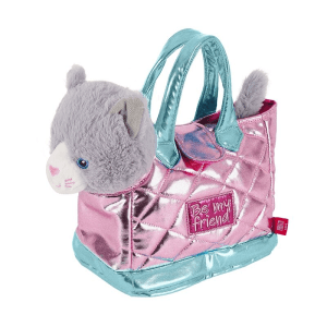 Bolso mano peluche Rosa gato Coco 28cm
