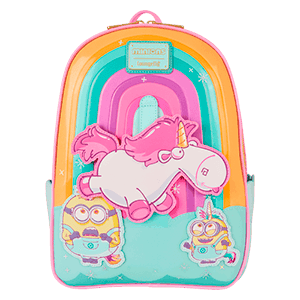 Mochila Fluffy Unicorn Minions Loungefly 30cm