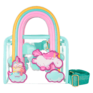 Bolso bandolera Fluffy Unicorn Minions Loungefly